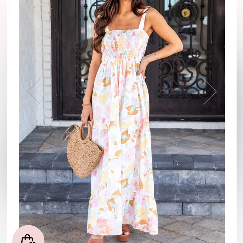 Into the sunset pink lily maxi dress